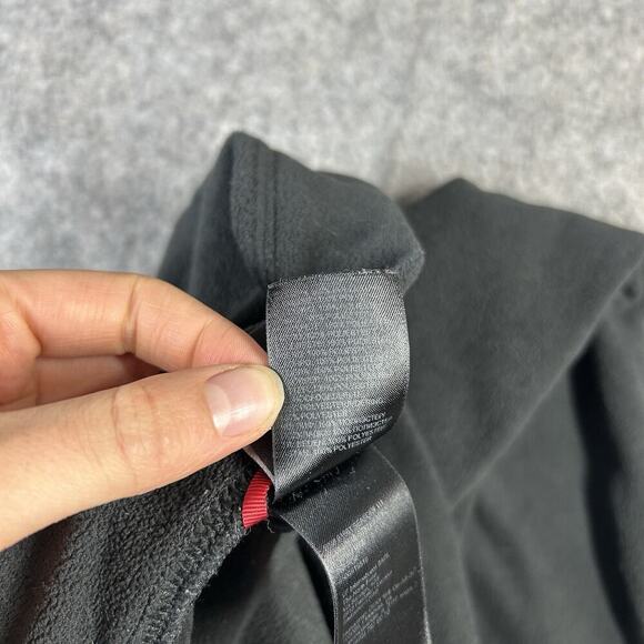 The North Face Sweatpants Womens Medium Fleece Straight Leg Black Polartec - Picture 10 of 12